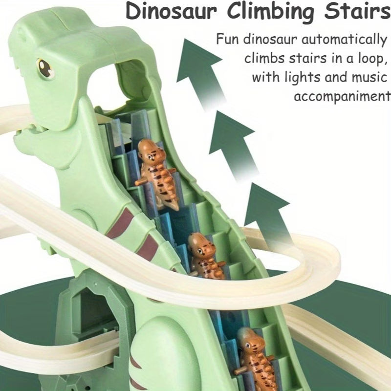 Dinosaur Climbing Slide Track Toy