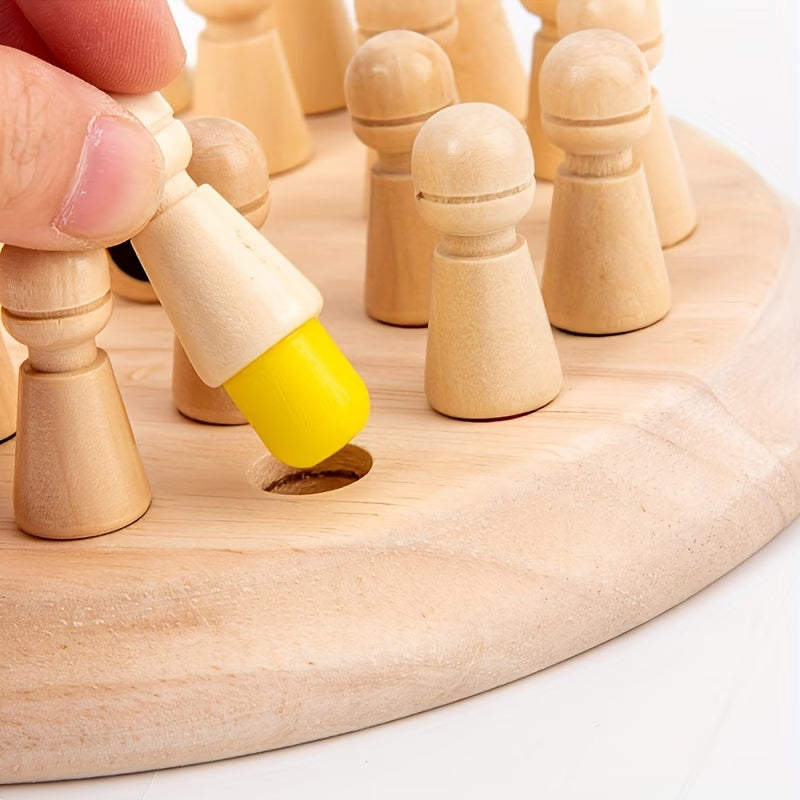 Educational Wooden Memory Matching Game
