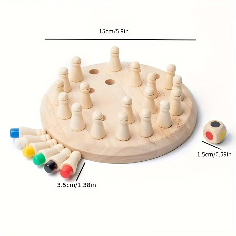 Educational Wooden Memory Matching Game