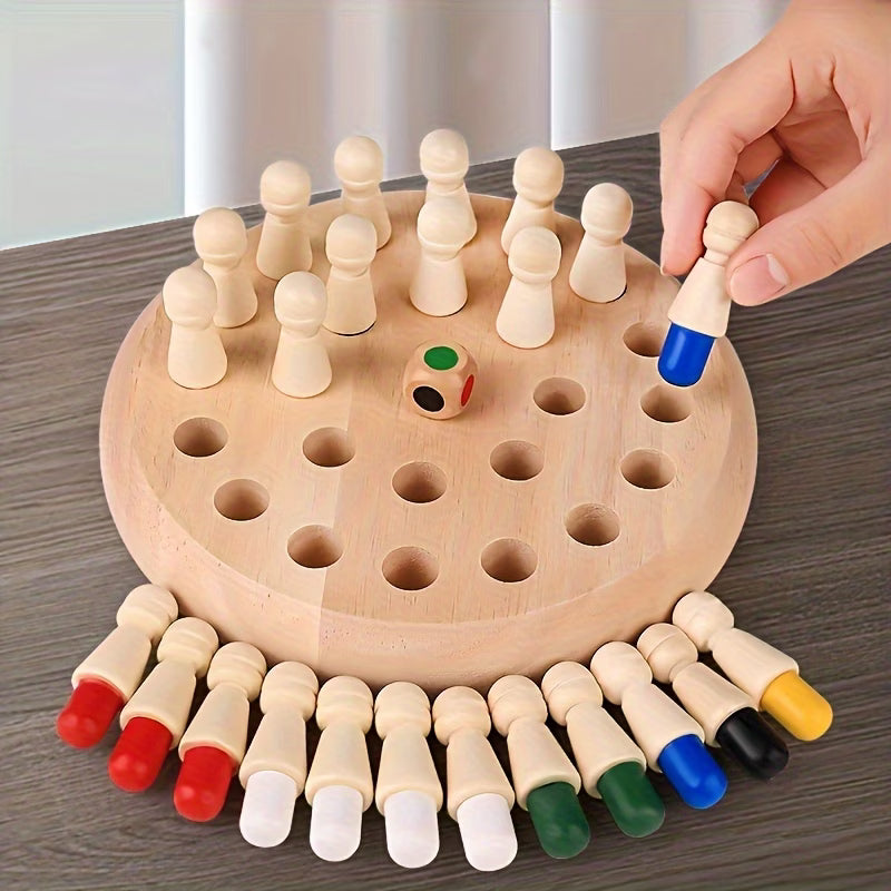 Educational Wooden Memory Matching Game