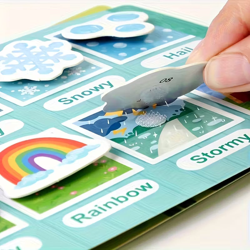 Interactive Reusable Educational Quiet Book