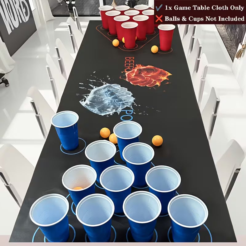 Beer-pong table cloth