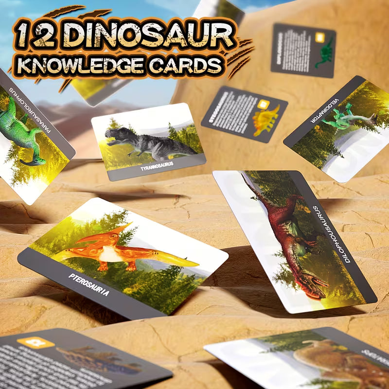 12 Ephemeral Dinosaur Egg Digging Toy Set