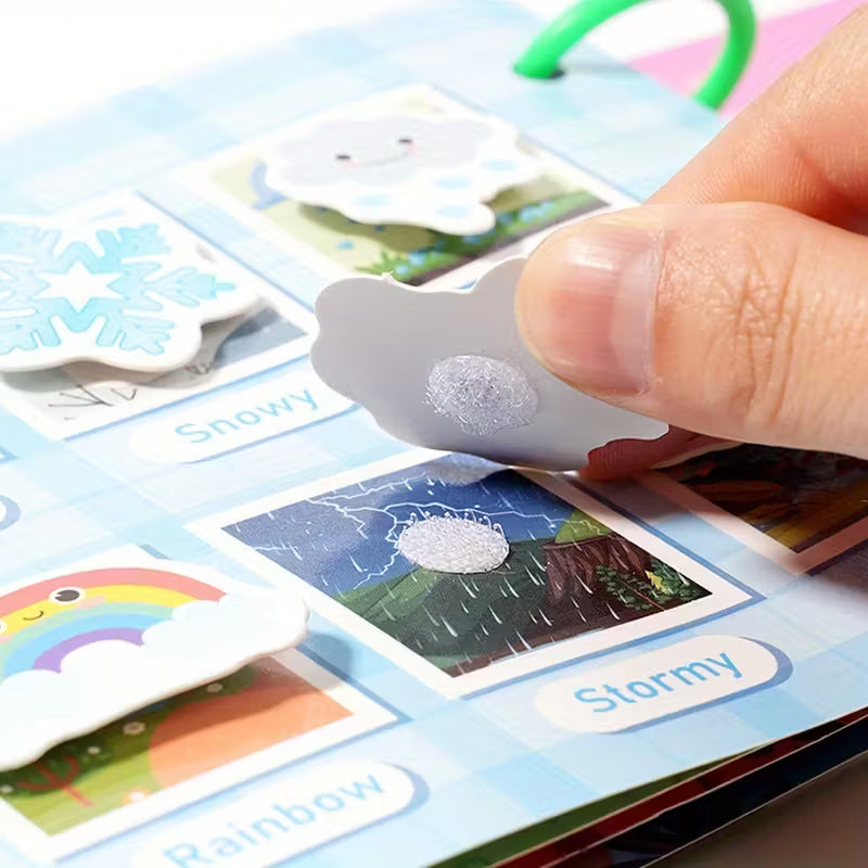 Interactive Reusable Educational Quiet Book