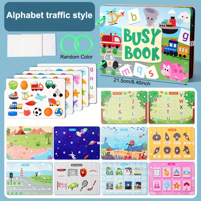 Interactive Reusable Educational Quiet Book