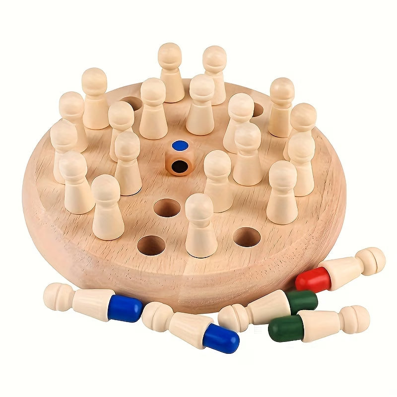 Educational Wooden Memory Matching Game