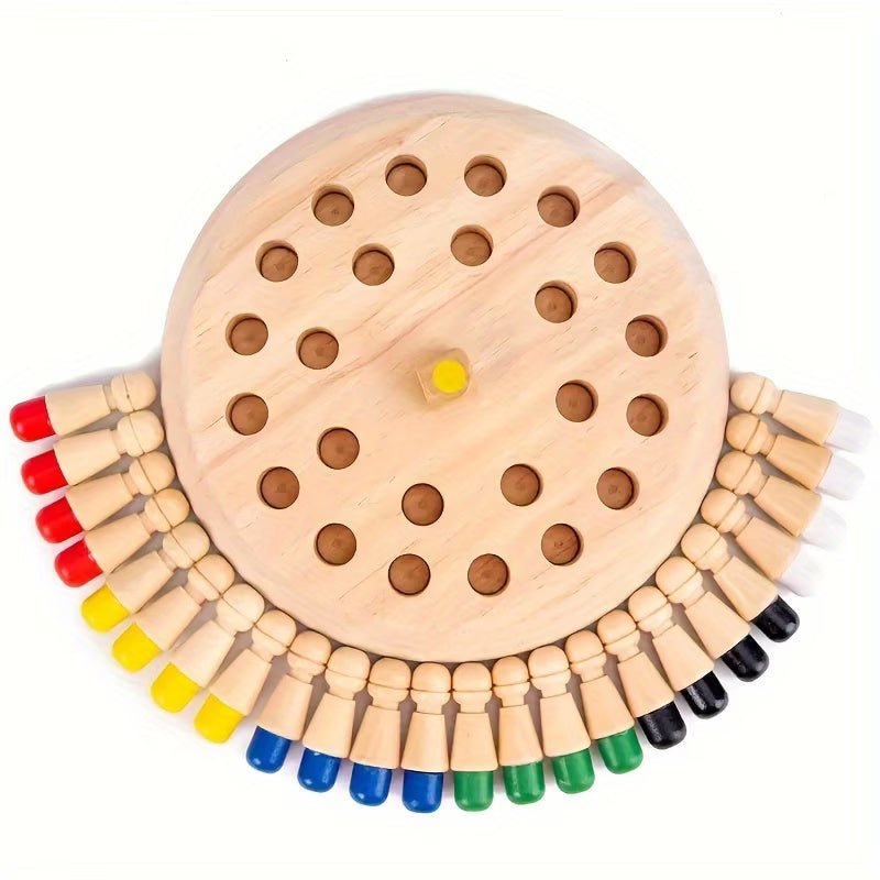 Educational Wooden Memory Matching Game