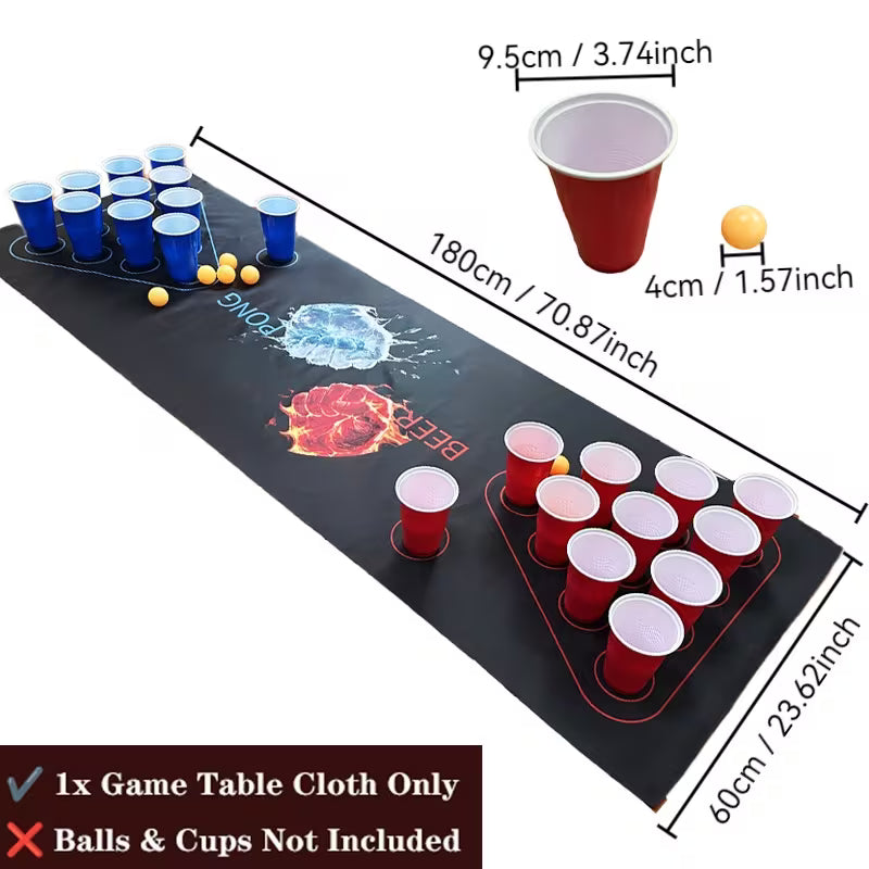 Beer-pong table cloth
