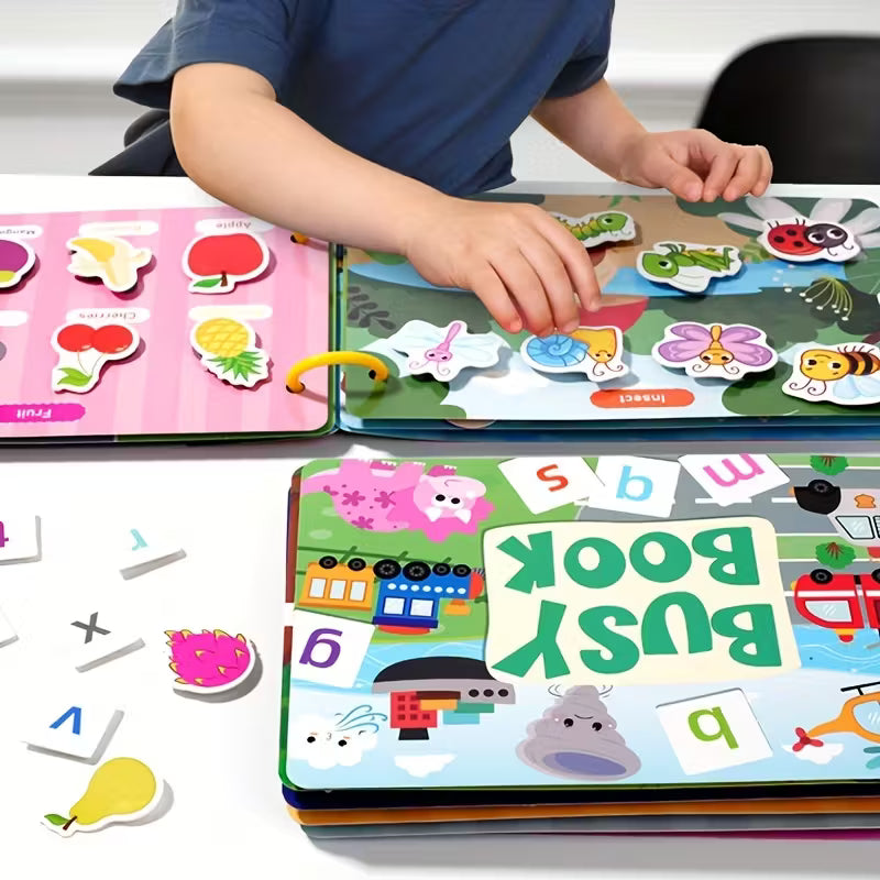 Interactive Reusable Educational Quiet Book