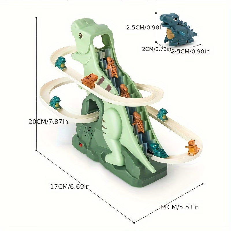 Dinosaur Climbing Slide Track Toy