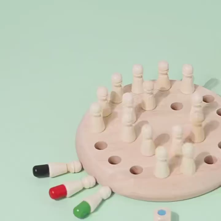 Educational Wooden Memory Matching Game