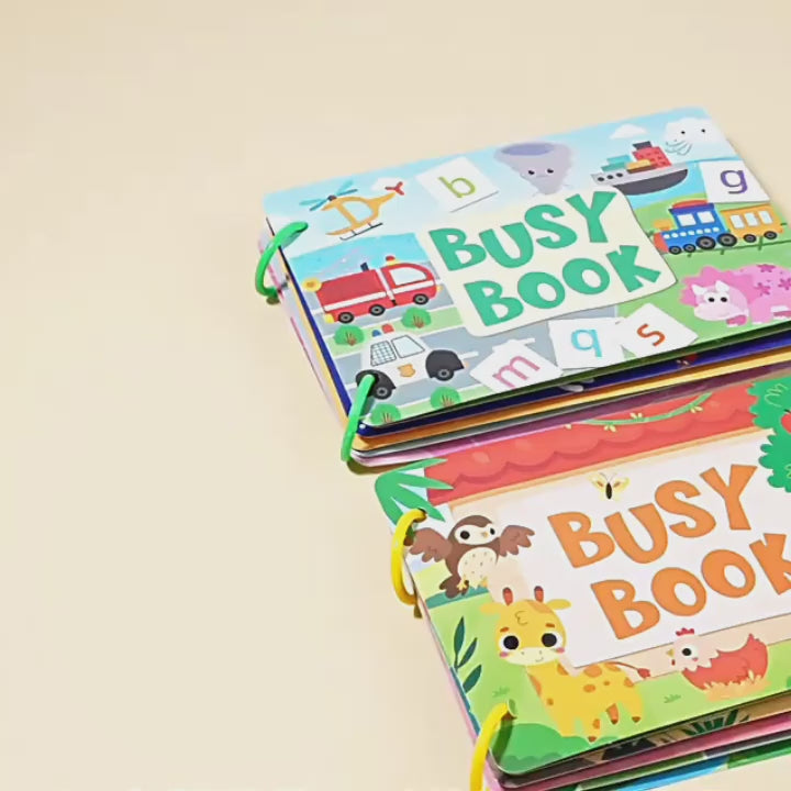 Interactive Reusable Educational Quiet Book